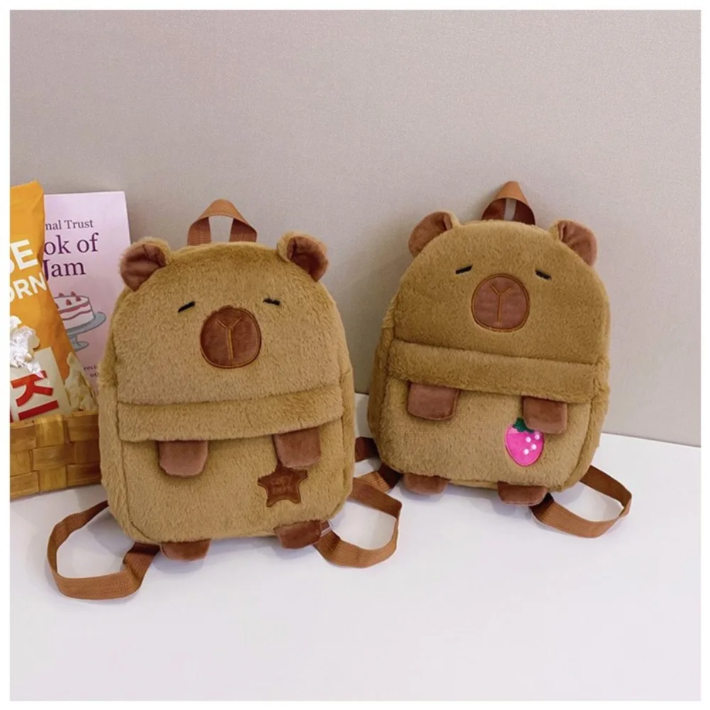 Kawaii Cartoon Capybara Backpack Large Capacity Plush Students Schoolbag Lightweight Zipper Kids Travel Backpack
Kawaii Cartoon Capybara Backpack Large Capacity Plush Students Schoolbag Lightweight Zipper Kids Travel Backpack