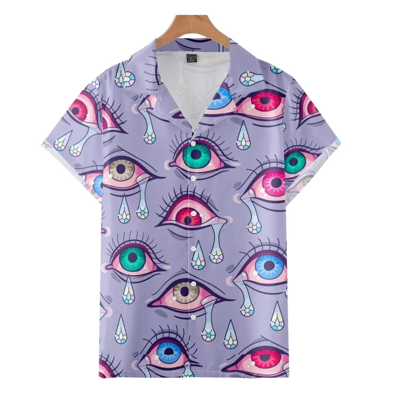 Colorful Eye 3D Printed Blouses For Men Clothes Fashion Punk Eyes Graphic Shirts Hawaiian Y2k Male Short Sleeve Button Tops
Colorful Eye 3D Printed Blouses For Men Clothes Fashion Punk Eyes Graphic Shirts Hawaiian Y2k Male Short Sleeve Button Tops