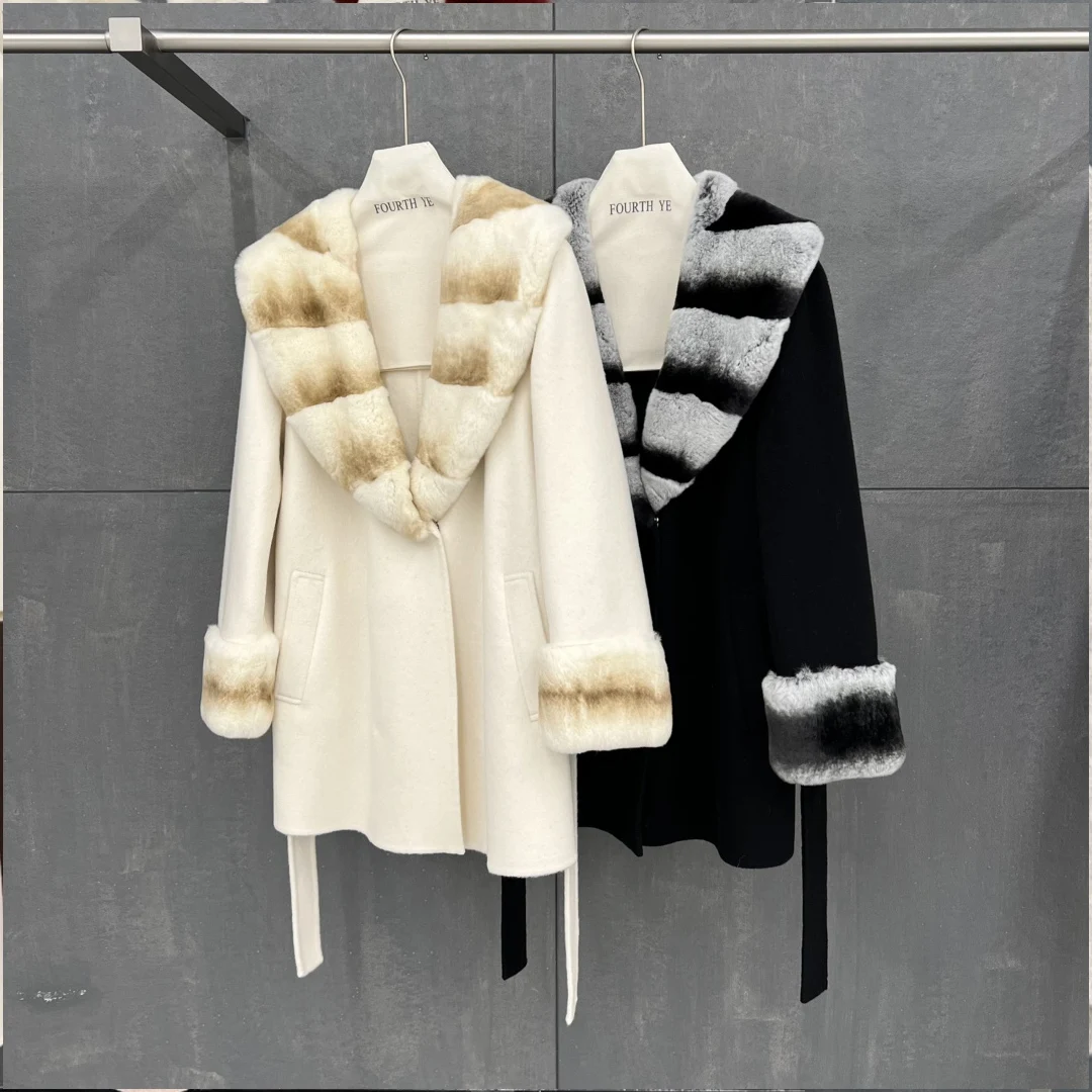 High-Quality Double-Faced Cashmere Coat For Women 2025 Autumn And Winter New Full Wool Coat Mid-Length 
High-Quality Double-Faced Cashmere Coat For Women 2025 Autumn And Winter New Full Wool Coat Mid-Length