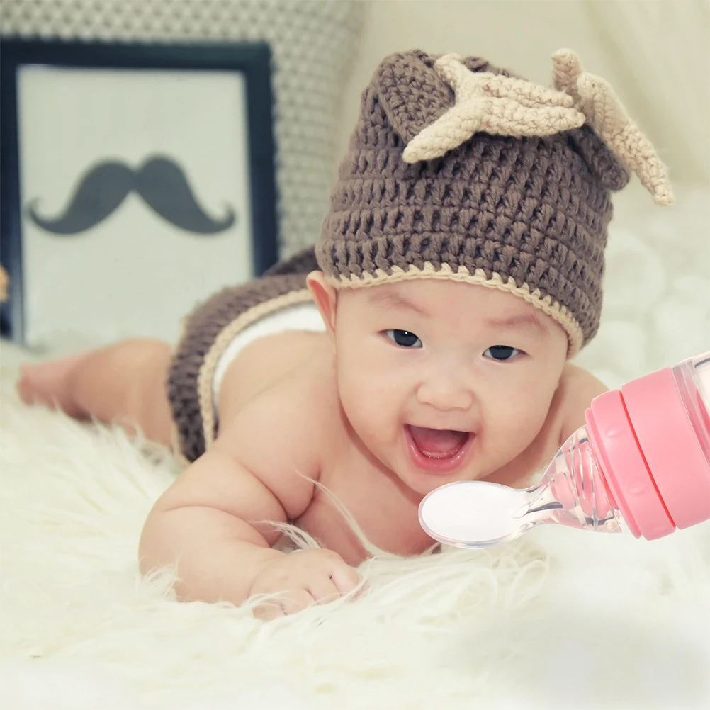 2 Pcs Rice Paste Bottle Spoon Baby Squeeze Feeder Bottles Dispensing Kids Feeding Silicone Portable Travel Home
2 Pcs Rice Paste Bottle Spoon Baby Squeeze Feeder Bottles Dispensing Kids Feeding Silicone Portable Travel Home