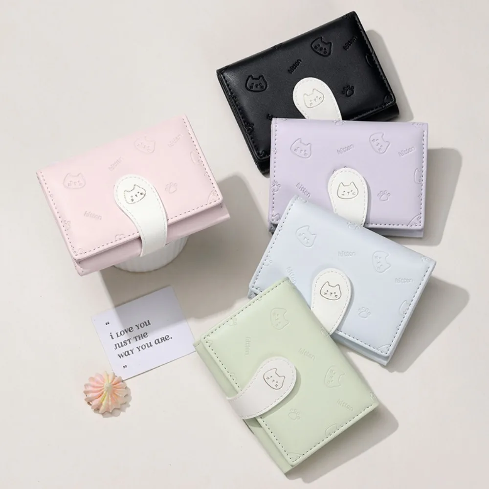 Gift Letter Printed Cute Cat Wallet Waterproof Candy Color Short Money Bag Sewn Korean Style Mini Coin Pouch Shopping
Gift Letter Printed Cute Cat Wallet Waterproof Candy Color Short Money Bag Sewn Korean Style Mini Coin Pouch Shopping