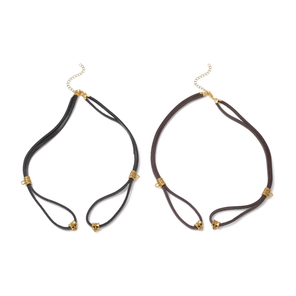 Cowhide Leather Necklace Cord Adjustable Double Layer Choker Half Finished Sliding Rope for Pendant Jewelry Making Craft 41cm
Cowhide Leather Necklace Cord Adjustable Double Layer Choker Half Finished Sliding Rope for Pendant Jewelry Making Craft 41cm