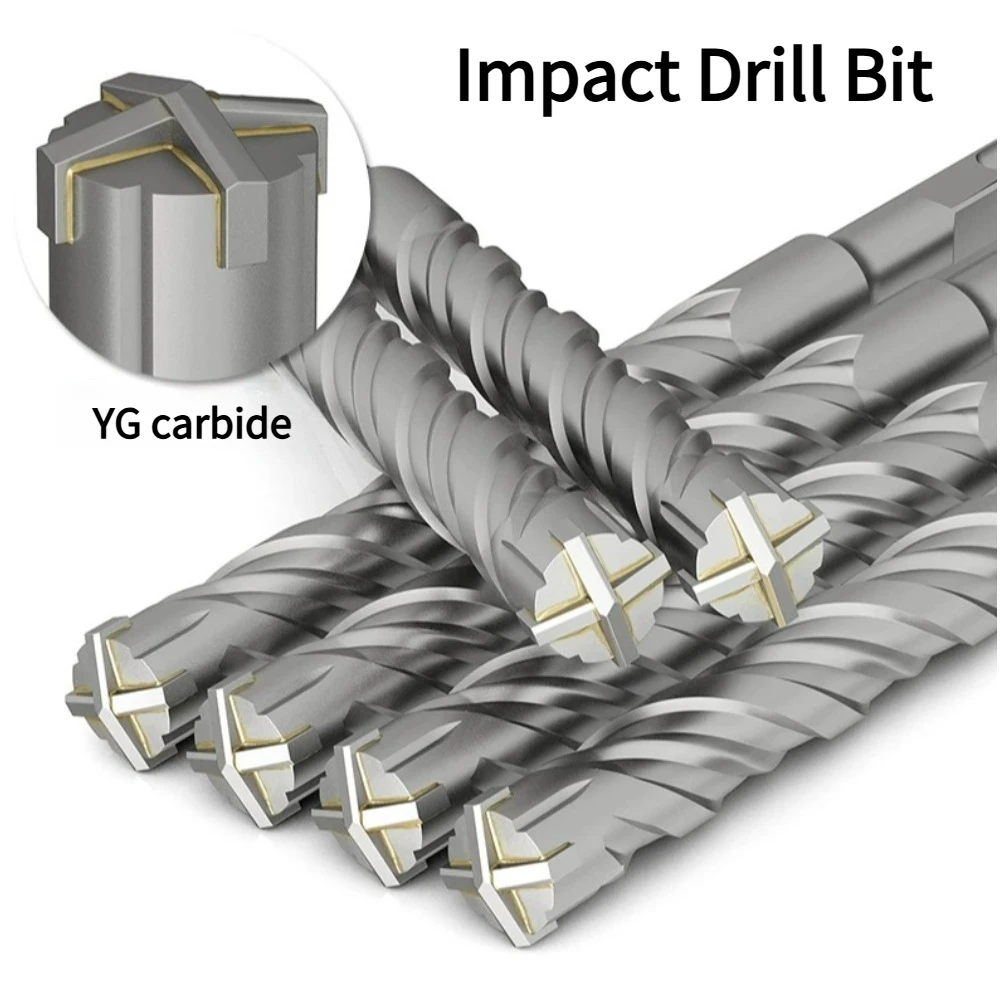 Impact Drill Bit Electric Hammer Concrete Square/Round Shank Wall Drills Four Pit Alloy Cross Four Edged Drilling tools 6mm 8mm
Impact Drill Bit Electric Hammer Concrete Square/Round Shank Wall Drills Four Pit Alloy Cross Four Edged Drilling tools 6mm 8mm