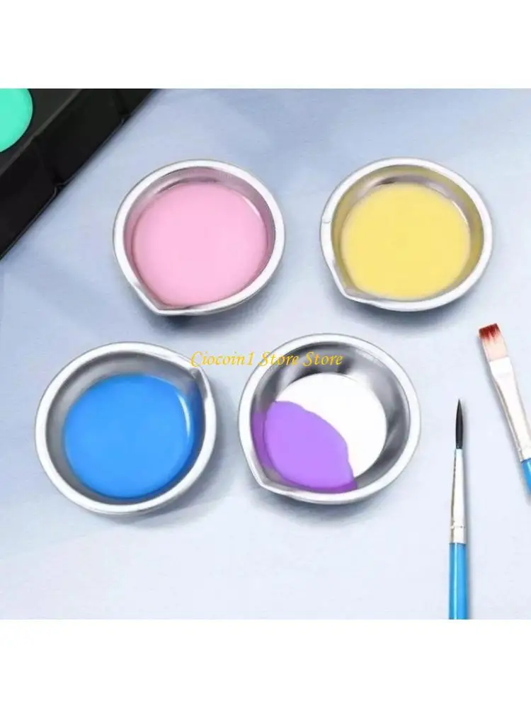 A3PC 6 шт. лоток для палитры, небольшой круглый лоток для краски, миски для краски из нержавеющей стали для смешивания различных
A3PC 6 шт. лоток для палитры, небольшой круглый лоток для краски, миски для краски из нержавеющей стали для смешивания различных