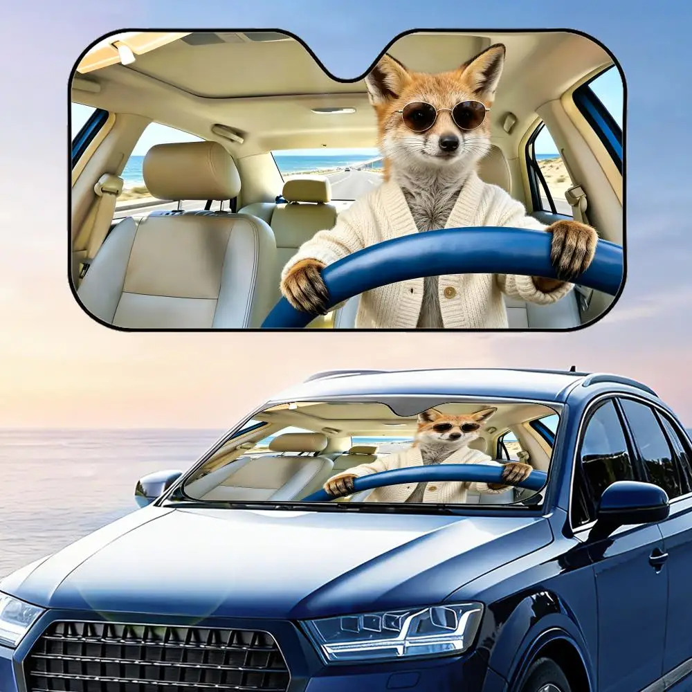 Fox Driving Sun Visor Reusable Aluminum Foil Windshield UV Protection Heat Insulation Cover Foldable Sun Visor Shade
Fox Driving Sun Visor Reusable Aluminum Foil Windshield UV Protection Heat Insulation Cover Foldable Sun Visor Shade