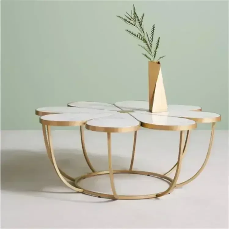 Nordic Mild Luxury Marble Petal Coffee Table Living Room Creative Strange Shape Reception Coffee 
Nordic Mild Luxury Marble Petal Coffee Table Living Room Creative Strange Shape Reception Coffee