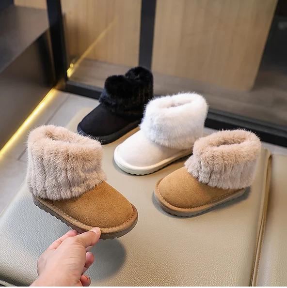 Kids Girls Snow Boot 2024 New Winter Children's Boots Warm Fluffy Soft Princess Fashion Ankle Cotton Boots Solid Color Versatile
Kids Girls Snow Boot 2024 New Winter Children's Boots Warm Fluffy Soft Princess Fashion Ankle Cotton Boots Solid Color Versatile