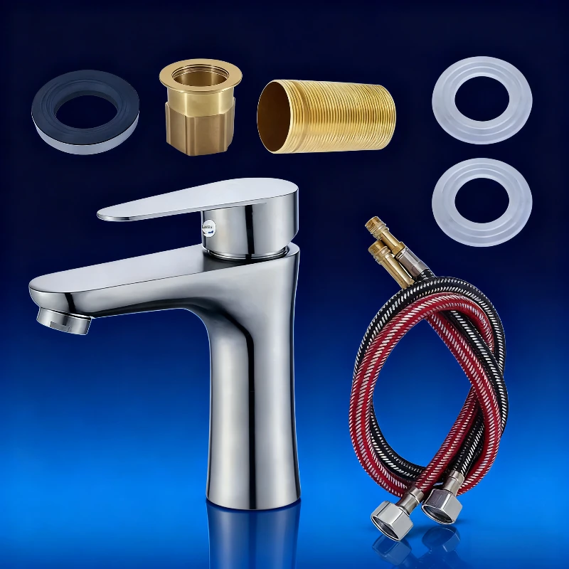 Basin Faucets Bathroom Faucet Bathtub Copper Single Hole Faucet with Water Pipe and Accessories Bathroom Faucet Home Accessories
Basin Faucets Bathroom Faucet Bathtub Copper Single Hole Faucet with Water Pipe and Accessories Bathroom Faucet Home Accessories