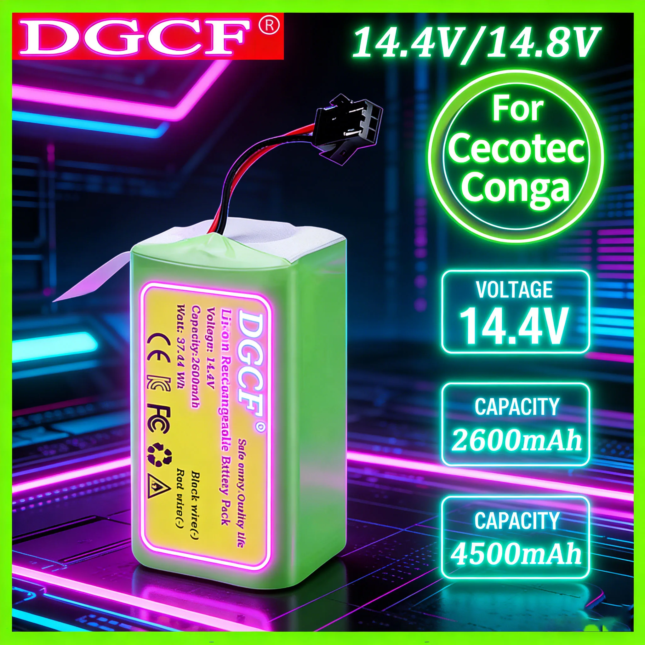 14.4V 3500mAh Replacement Battery for Eufy RoboVac 11S 11S MAX 30C 25C 15C 35C G10 G20 G30 PA04 Vacuum Cleaner Parts
14.4V 3500mAh Replacement Battery for Eufy RoboVac 11S 11S MAX 30C 25C 15C 35C G10 G20 G30 PA04 Vacuum Cleaner Parts