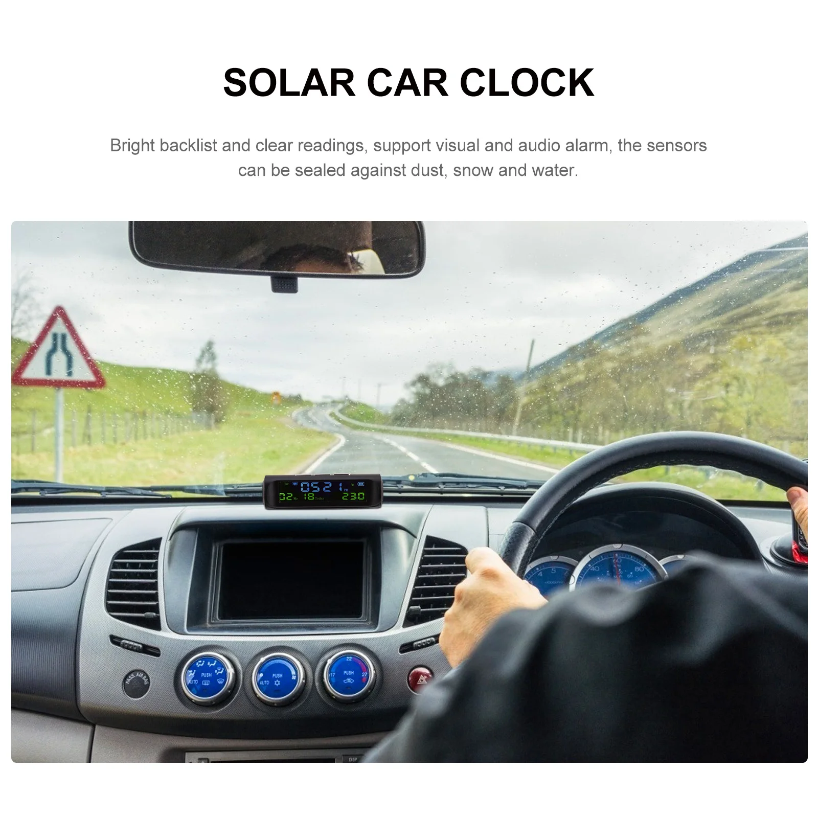 Car Solar Charge Digital Clock Calendar Time Temperature Led Display Waterproof Large Screen Auto Thermometer Heat-Resistant
Car Solar Charge Digital Clock Calendar Time Temperature Led Display Waterproof Large Screen Auto Thermometer Heat-Resistant