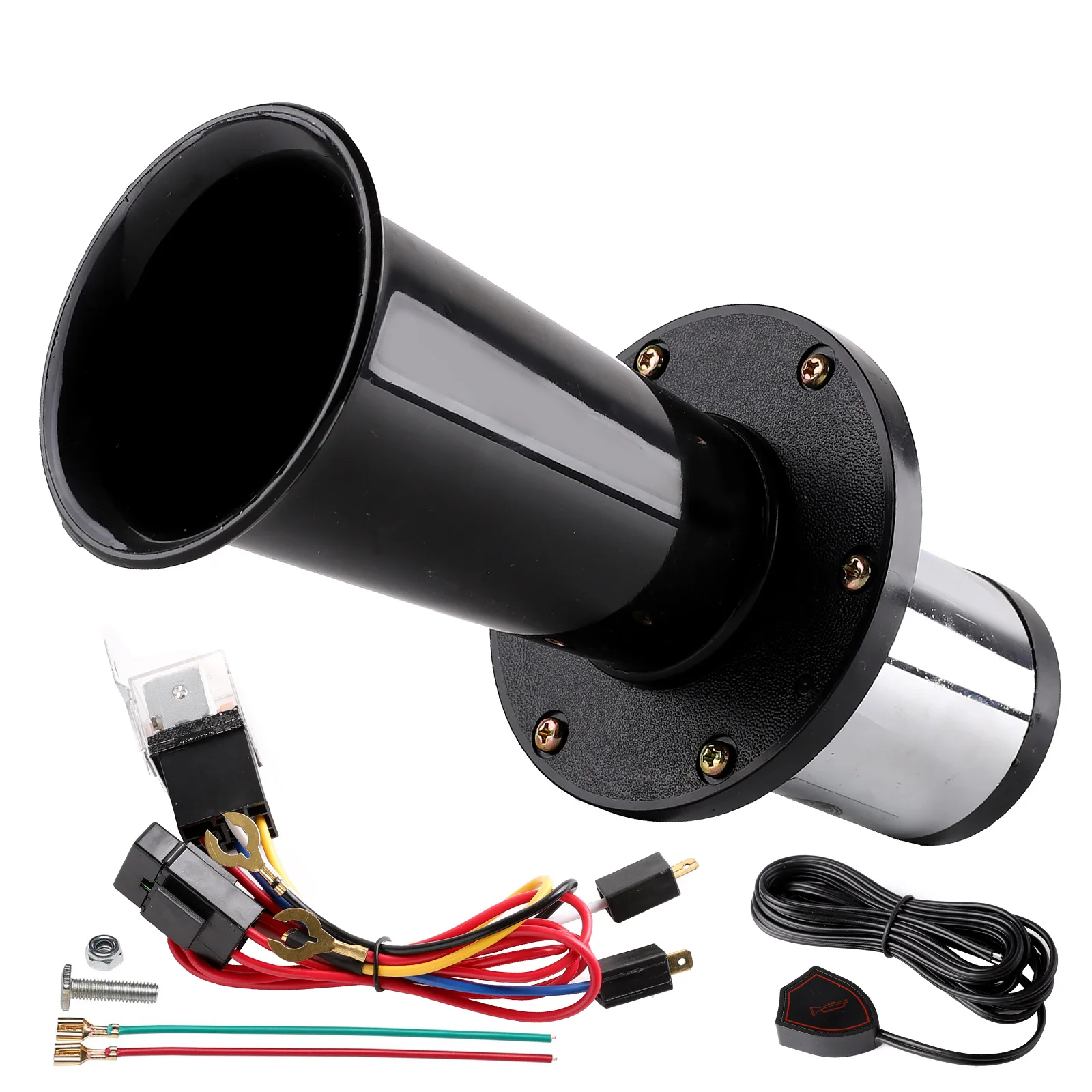 12V Car Horn Air Horn 110dB Aooga Antique Classic Car Horn With Air Pump Button And Relay Harness for Truck Car Motorcycle
12V Car Horn Air Horn 110dB Aooga Antique Classic Car Horn With Air Pump Button And Relay Harness for Truck Car Motorcycle