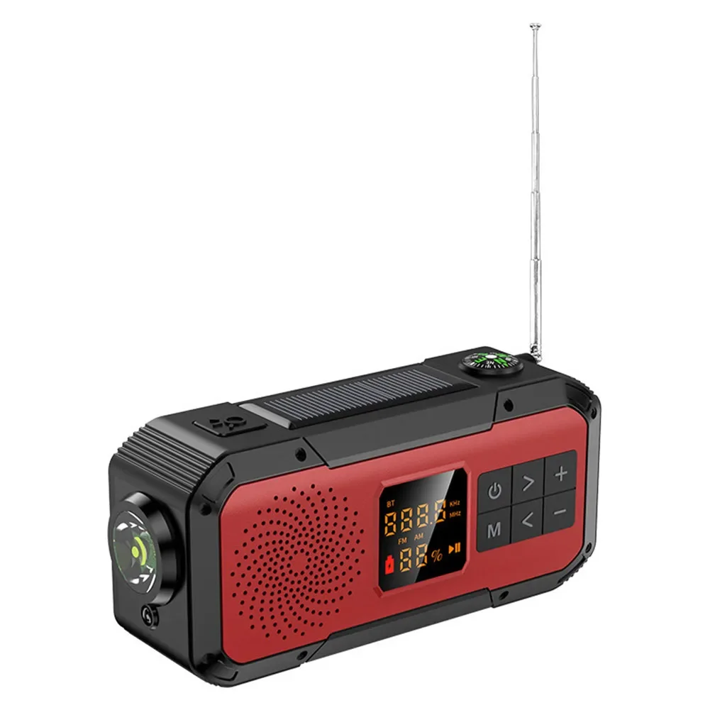 Weather Radio with Solar Power Dual Speaker Design LED Flashlight and 2000mAh Power Bank for Camping and Outdoor Adventures
Weather Radio with Solar Power Dual Speaker Design LED Flashlight and 2000mAh Power Bank for Camping and Outdoor Adventures