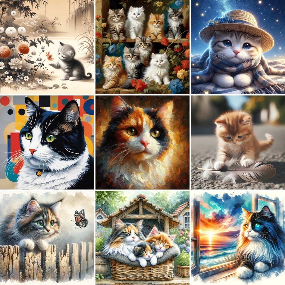 Animal Pet Cat Printed Fabric Cross-Stitch Complete Kit Embroidery Hobby Handmade Needlework Handicraft Gift Home Decor Package
Animal Pet Cat Printed Fabric Cross-Stitch Complete Kit Embroidery Hobby Handmade Needlework Handicraft Gift Home Decor Package