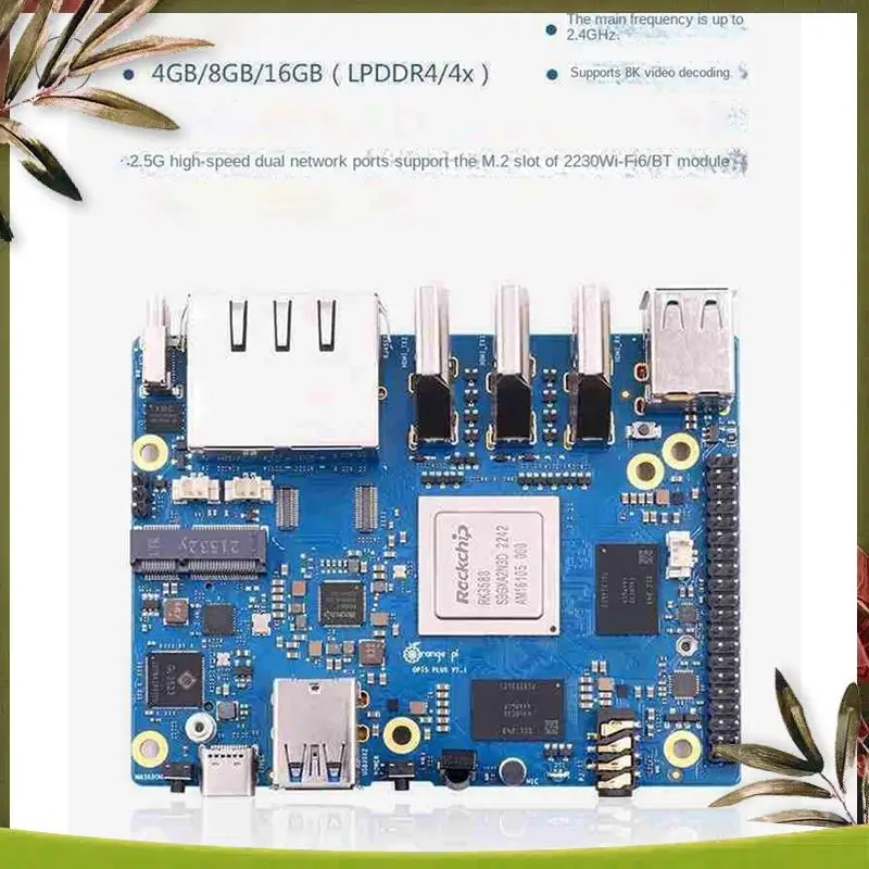 Новинка-для Orange Pi 5 Plus, 16 ГБ ОЗУ RK3588, восьмиядерный 64-битный модуль с поддержкой видео 8K, 2,5G, Wi-Fi6 BT, с аксессуарами, прочный, США Plu
Новинка-для Orange Pi 5 Plus, 16 ГБ ОЗУ RK3588, восьмиядерный 64-битный модуль с поддержкой видео 8K, 2,5G, Wi-Fi6 BT, с аксессуарами, прочный, США Plu