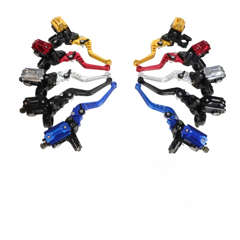  Универсальный 8-дюймовый алюминиевый комплект рычагов тормозной муфты мотоцикла-регулируемый насос главного гидравлического цилиндра для управления рулем
Универсальный 8-дюймовый алюминиевый комплект рычагов тормозной муфты мотоцикла-регулируемый насос главного гидравлического цилиндра для управления рулем