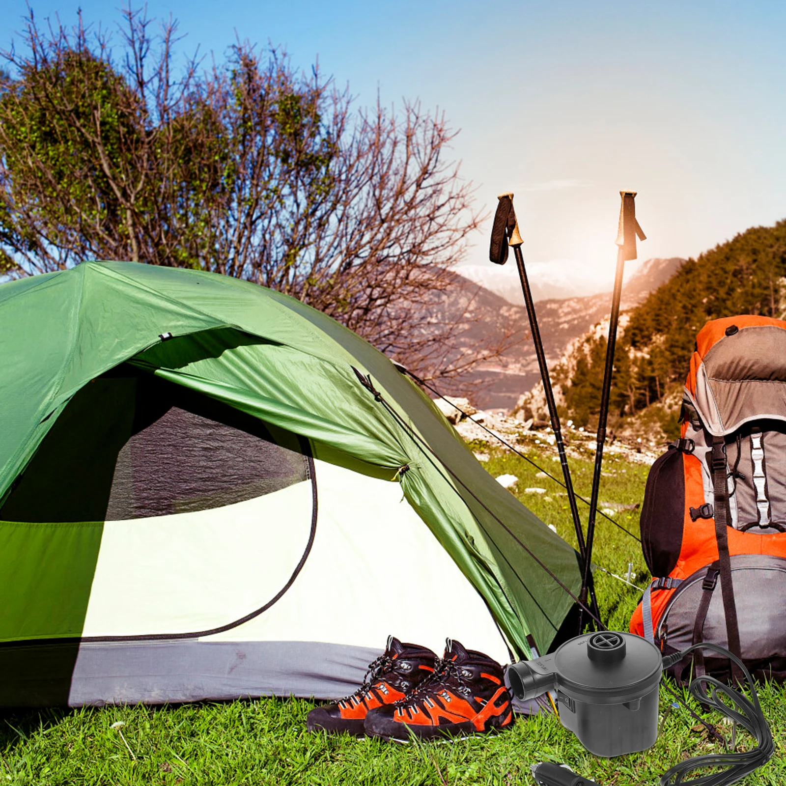 1 set Electric Air Pump 110V Us Plug Portable Inflator Deflator Pump with 3 in 1 Nozzle for Air Mattress Pool Sofa Camping
1 set Electric Air Pump 110V Us Plug Portable Inflator Deflator Pump with 3 in 1 Nozzle for Air Mattress Pool Sofa Camping