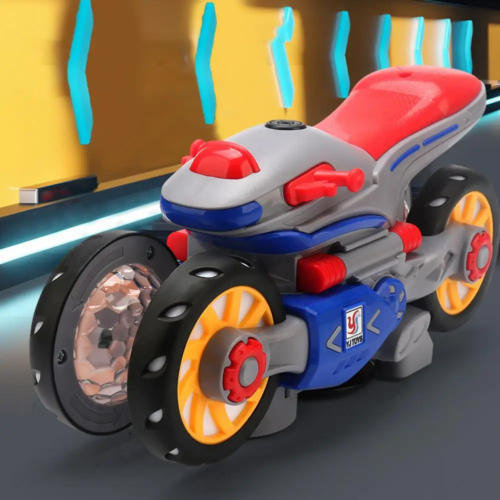 Motorcycle Toy with Lights Music Electric Motorcycle Toy with 360-degree Rotation Colorful Lights Music Auto-driving for Kids
Motorcycle Toy with Lights Music Electric Motorcycle Toy with 360-degree Rotation Colorful Lights Music Auto-driving for Kids