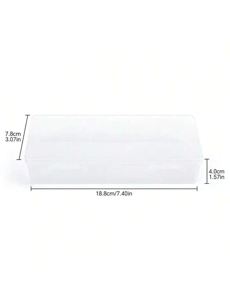 Transparent Plastic Storage Box For Nail Art Manicure Pedicure Tools Organizing Case
Transparent Plastic Storage Box For Nail Art Manicure Pedicure Tools Organizing Case