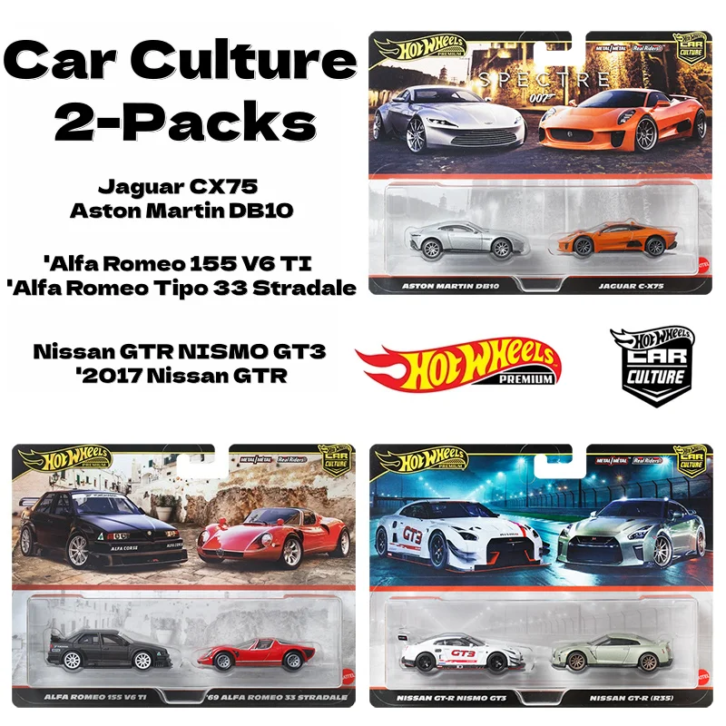New Hot Wheels Premium Car Culture 2-Pack HBL96 Nissan GT-R Nismo GT3 Nissan GT-R R35 Коллекция литых моделей автомобилей в масштабе 1/64
New Hot Wheels Premium Car Culture 2-Pack HBL96 Nissan GT-R Nismo GT3 Nissan GT-R R35 Коллекция литых моделей автомобилей в масштабе 1/64