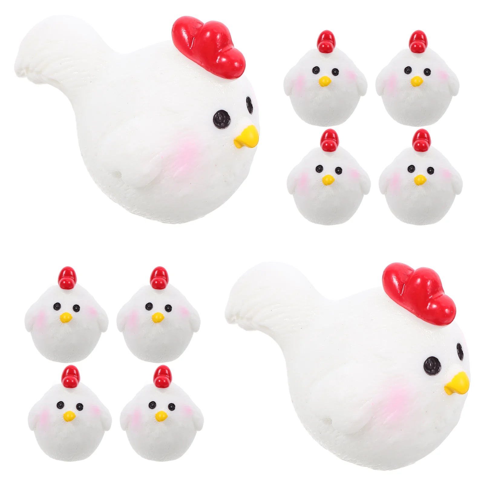 10 Pcs Mini Chick Decoration Resin Figurines Lightweight Non Fading Good Workmanship Chick Appearance Household Decor Micro L
10 Pcs Mini Chick Decoration Resin Figurines Lightweight Non Fading Good Workmanship Chick Appearance Household Decor Micro L