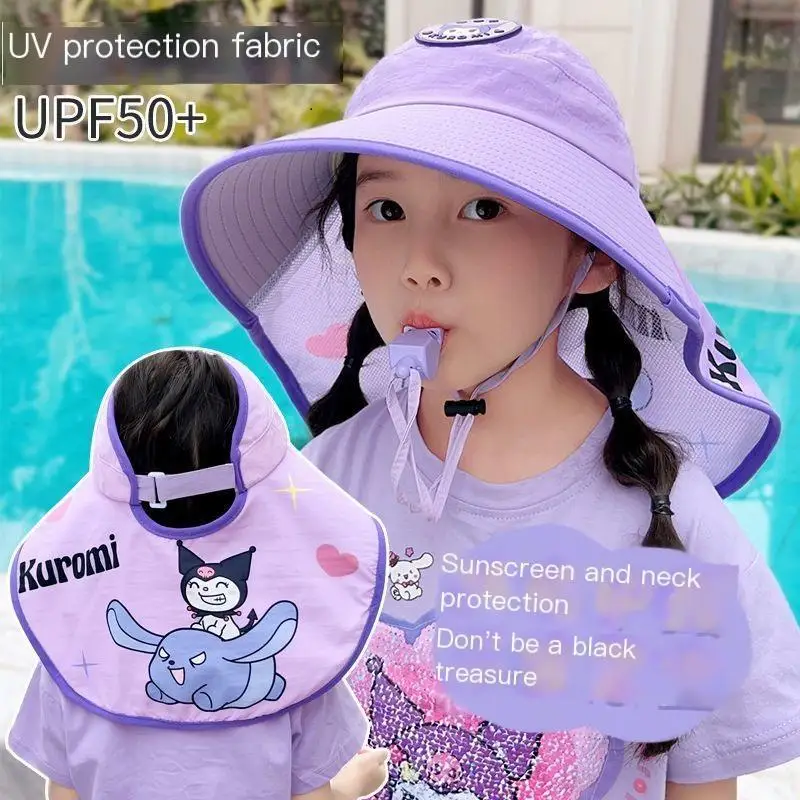 Sanrio Kuromi Summer Thin Big-Brimmed Hat 30+ Sun Protection Uv Neck Protection Shawl Protection Baby Comfort Fisherman Sun Hat 
Sanrio Kuromi Summer Thin Big-Brimmed Hat 30+ Sun Protection Uv Neck Protection Shawl Protection Baby Comfort Fisherman Sun Hat