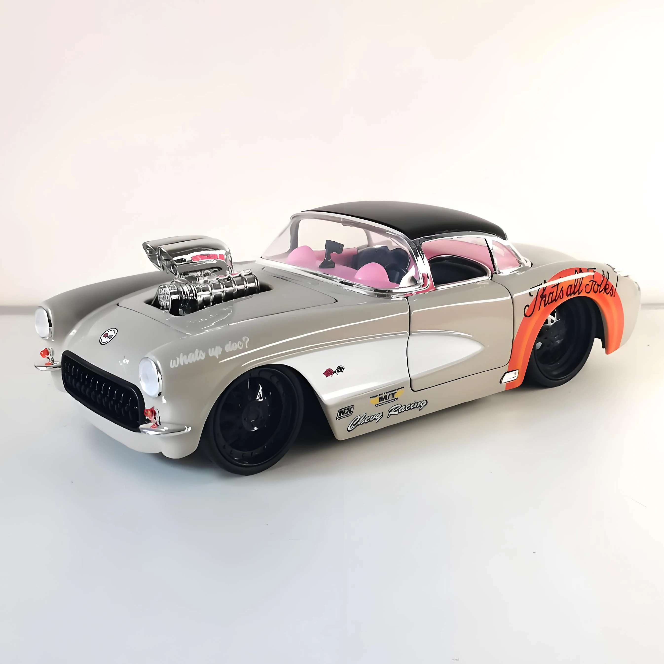 JADA 1:24 Corvette 1957 Alloy Car Diecasts & Toy Vehicles Car Model Miniature Scale Model Car For Children
JADA 1:24 Corvette 1957 Alloy Car Diecasts & Toy Vehicles Car Model Miniature Scale Model Car For Children