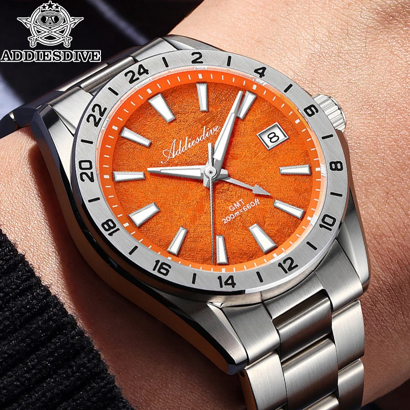 ADDIESDIVE AD2548 Luxury Mens Quartz GMT Watch Swiss Ronda 515 24H Sapphire Crystal 200M Waterproof Diver Wristwatch Travel GMT
ADDIESDIVE AD2548 Luxury Mens Quartz GMT Watch Swiss Ronda 515 24H Sapphire Crystal 200M Waterproof Diver Wristwatch Travel GMT