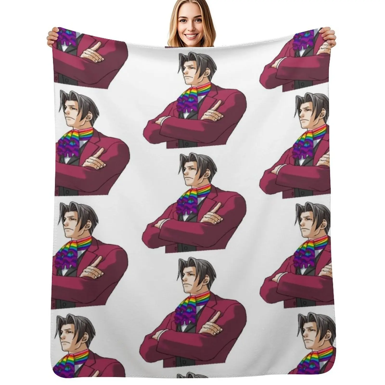 Miles Edgeworth Pride Throw Blanket Machine Washable Soft Warm Blanket
Miles Edgeworth Pride Throw Blanket Machine Washable Soft Warm Blanket