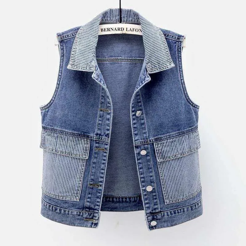 Sleeveless Jacket 2023 Spring Summer New Denim Vest Coat Women Loose Ladies Short Outer Wear Cowboy Waistcoat Female Outwear Top
Sleeveless Jacket 2023 Spring Summer New Denim Vest Coat Women Loose Ladies Short Outer Wear Cowboy Waistcoat Female Outwear Top