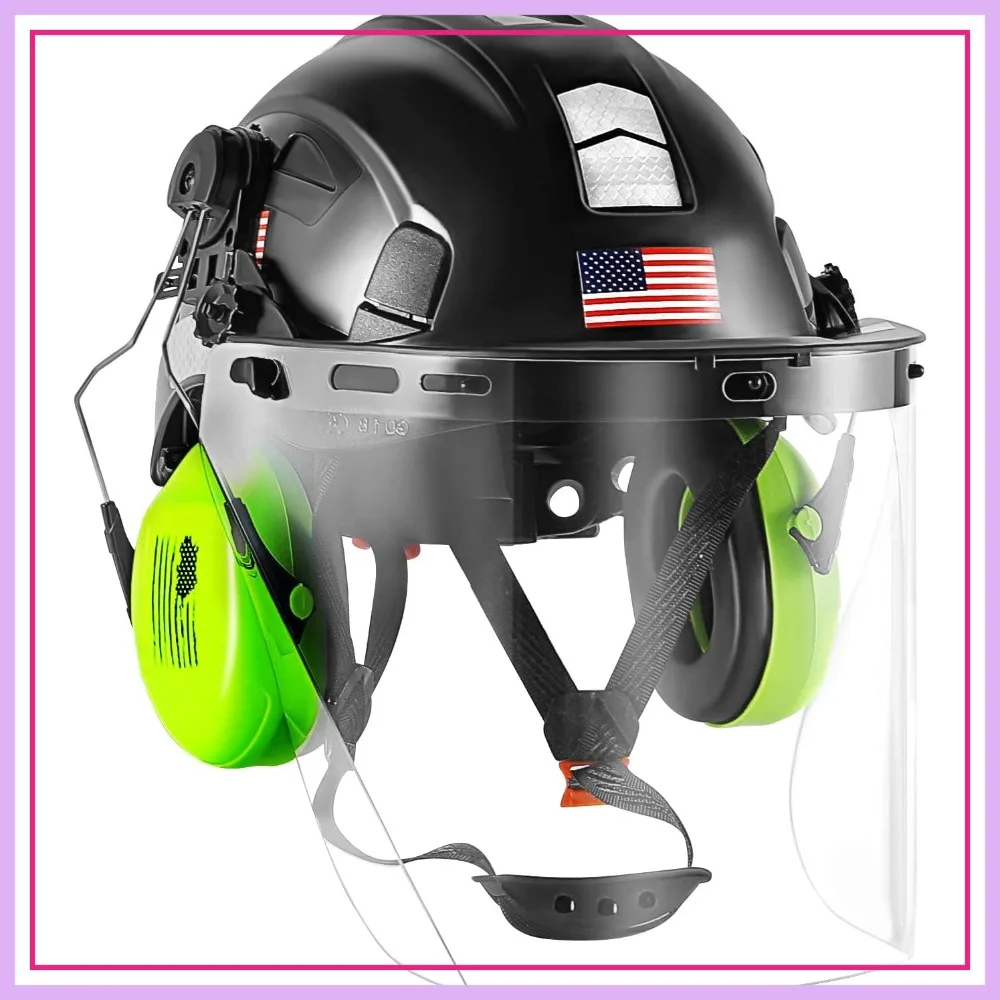 3 in 1 Forestry Hard Hat: Safety Helmet with Polycarbonate Full Clear Visor and Ear Muffs for Chainsaw Work
3 in 1 Forestry Hard Hat: Safety Helmet with Polycarbonate Full Clear Visor and Ear Muffs for Chainsaw Work