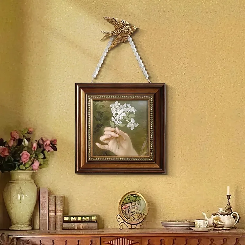 French decorative painting living room bedroom hanging painting dining room room layout atmosphere retro oil painting American l
French decorative painting living room bedroom hanging painting dining room room layout atmosphere retro oil painting American l
