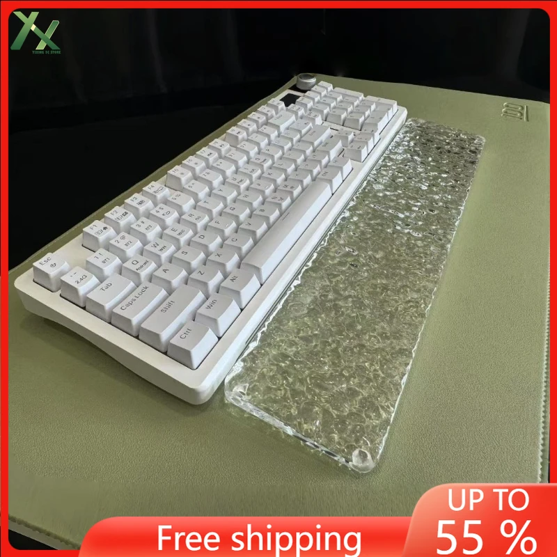 Water Ripple Keyboard Hand Rest Custom Transparent Acrylic Wrist Rest for Ergonomic Relieve Fatigue Mechanical Keyboard Kit
Water Ripple Keyboard Hand Rest Custom Transparent Acrylic Wrist Rest for Ergonomic Relieve Fatigue Mechanical Keyboard Kit