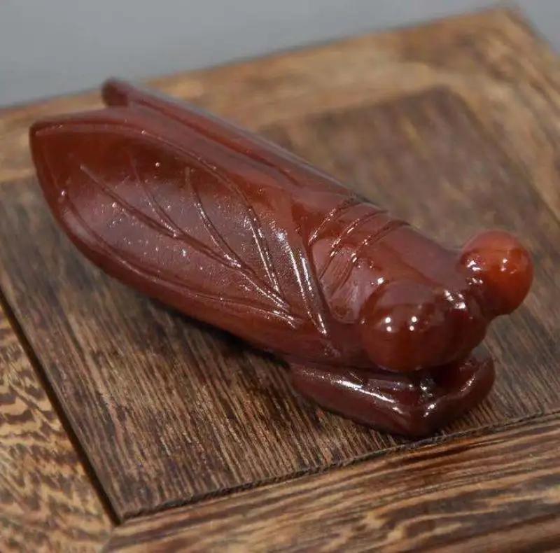 Collect Exquisite High Ancient Jade Red Agate Handles Gold Cicada Pendants Pendants
Collect Exquisite High Ancient Jade Red Agate Handles Gold Cicada Pendants Pendants
