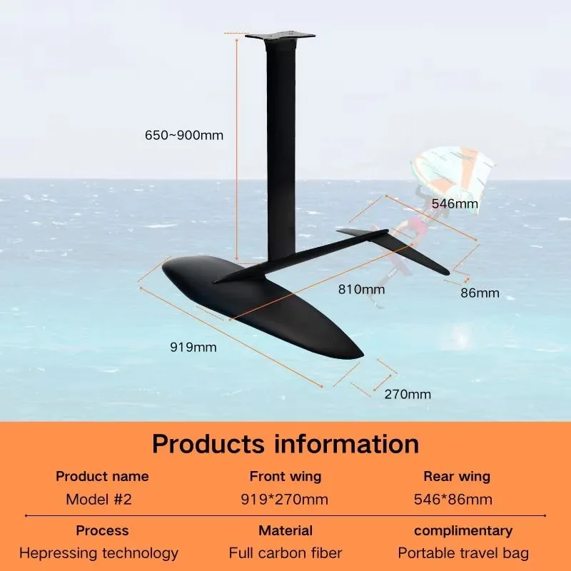 Easy to Fly Premium Carbon Hydrofoil Wing Model2 - Compatible with Wingfoil Kitesurf Efoil Power Jet Surfboards
Easy to Fly Premium Carbon Hydrofoil Wing Model2 - Compatible with Wingfoil Kitesurf Efoil Power Jet Surfboards