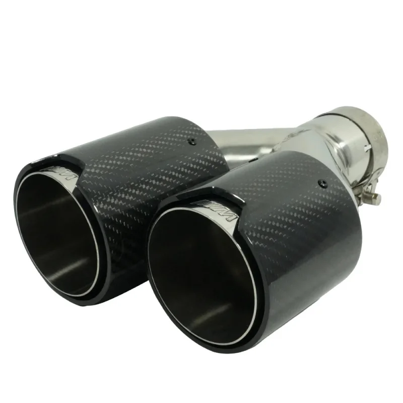High Quality Universal Carbon Fiber Straight Axleback Exhaust Pipe With Polished Burnt Double Tips
High Quality Universal Carbon Fiber Straight Axleback Exhaust Pipe With Polished Burnt Double Tips