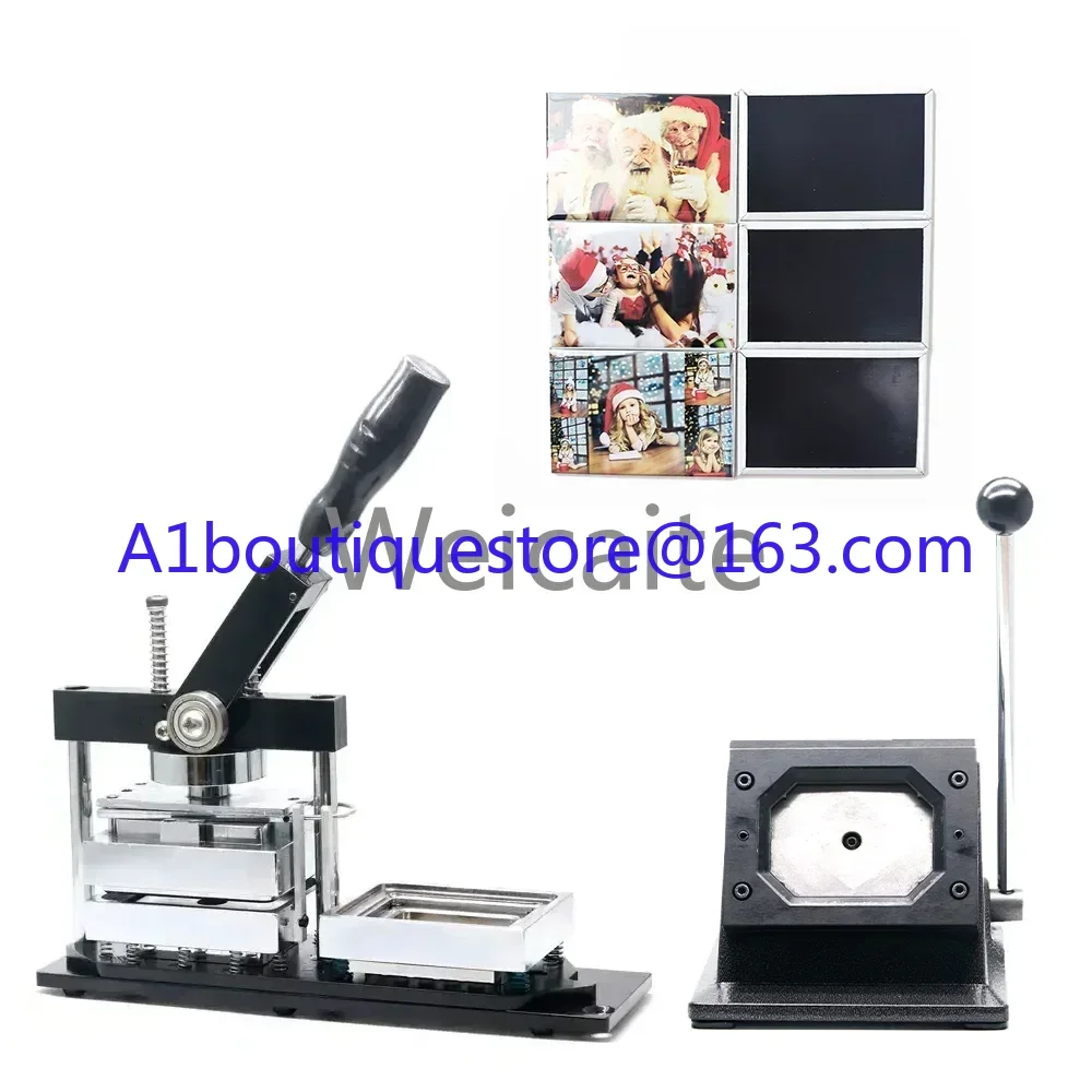 80*53mm Fridge Magnet Making Machine Rectangle Button Maker Kit with Cutter and 500pcs Materials Convenient and Easy To Learn
80*53mm Fridge Magnet Making Machine Rectangle Button Maker Kit with Cutter and 500pcs Materials Convenient and Easy To Learn