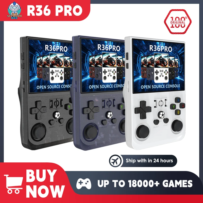New R36PRO Handheld Game Console Dual 3D Jovstick Design Linux System 3.5 inch IPS HD Screen Retro Game Console for Kids Adult
New R36PRO Handheld Game Console Dual 3D Jovstick Design Linux System 3.5 inch IPS HD Screen Retro Game Console for Kids Adult