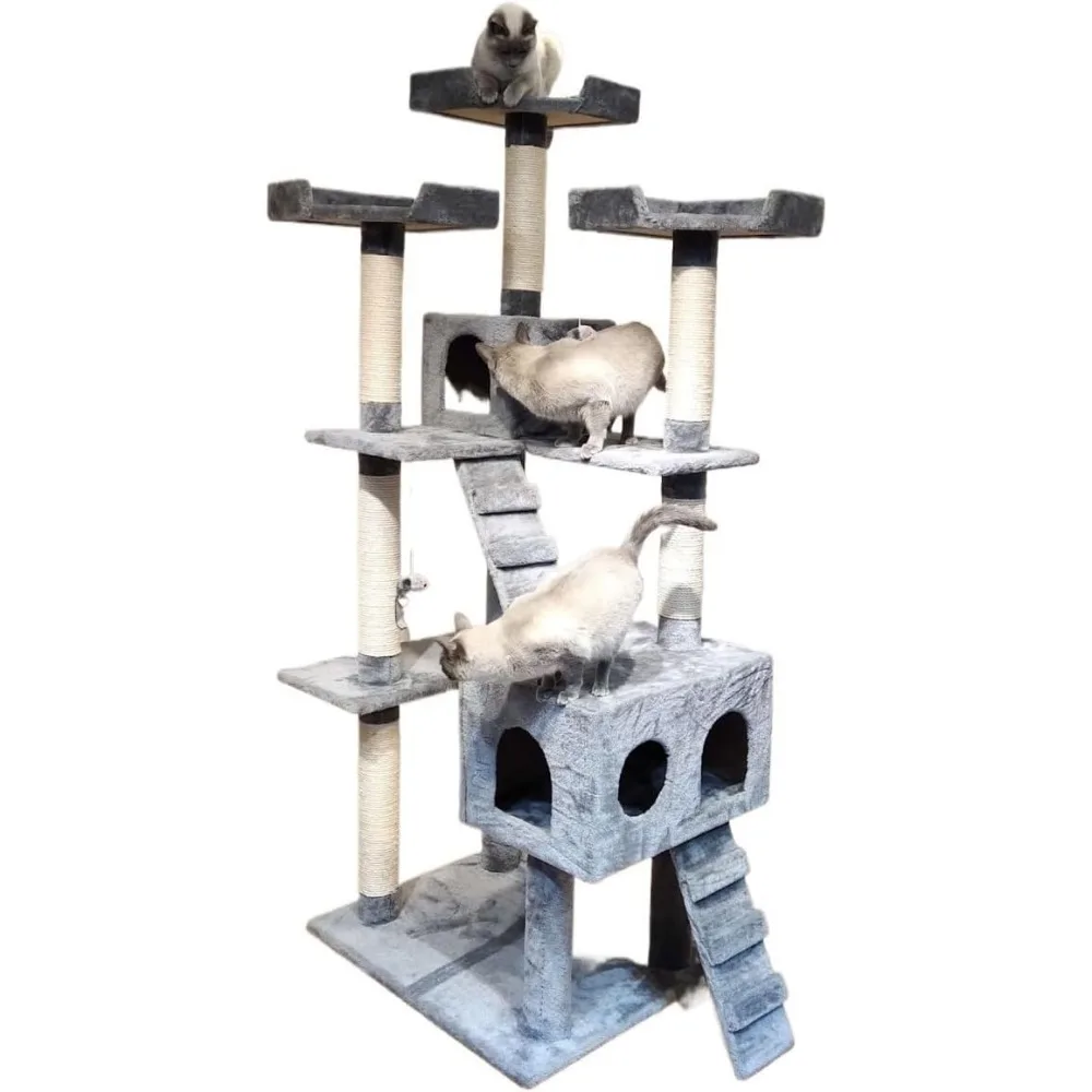 Friendship Cat Climbing Frame Large Wooden Nest Tree Climbing Frame Tongtianzhu Climbing Frame Scratching Board Climber
Friendship Cat Climbing Frame Large Wooden Nest Tree Climbing Frame Tongtianzhu Climbing Frame Scratching Board Climber