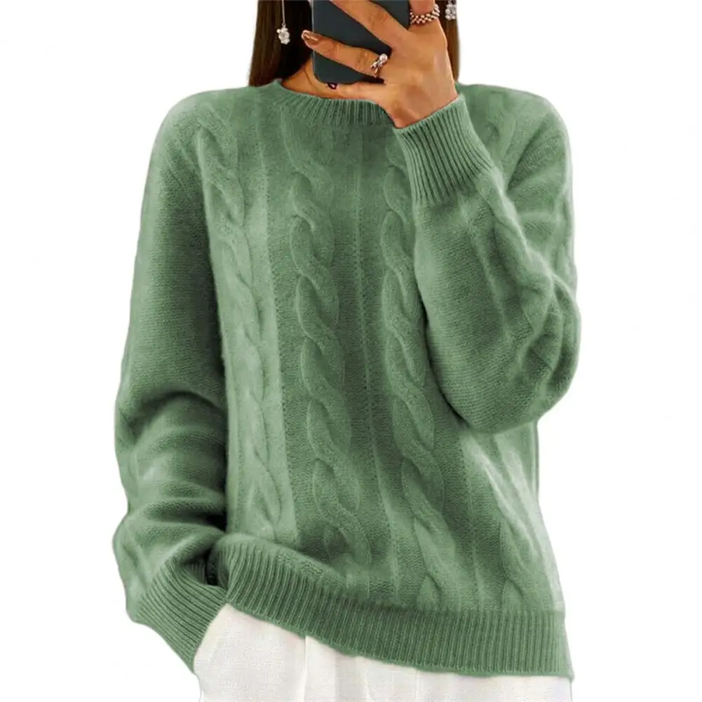 Sweater Women Pullover Autumn And Winter Casual Round Neck Solid Long Sleeve Knitted Sweater Pullover Female Top
Sweater Women Pullover Autumn And Winter Casual Round Neck Solid Long Sleeve Knitted Sweater Pullover Female Top