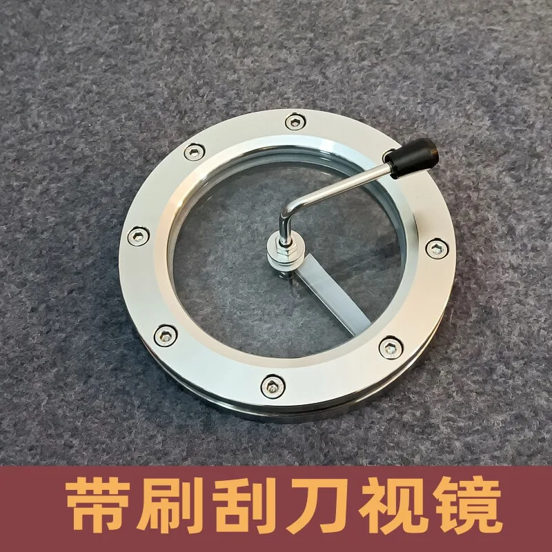 Scraper sight glass with brush scraper 304 stainless steel single brush double brush cleaning observation window
Scraper sight glass with brush scraper 304 stainless steel single brush double brush cleaning observation window