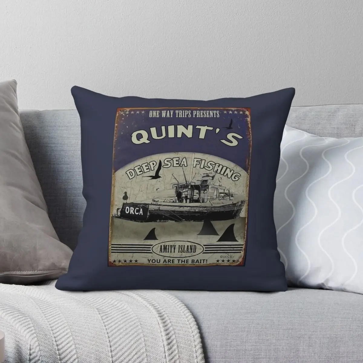 Jaws Quint's Shark Fishing Pillowcase Polyester Linen Velvet Printed Zip Decor Pillow Case Sofa Seater Cushion Cover 45x45
Jaws Quint's Shark Fishing Pillowcase Polyester Linen Velvet Printed Zip Decor Pillow Case Sofa Seater Cushion Cover 45x45