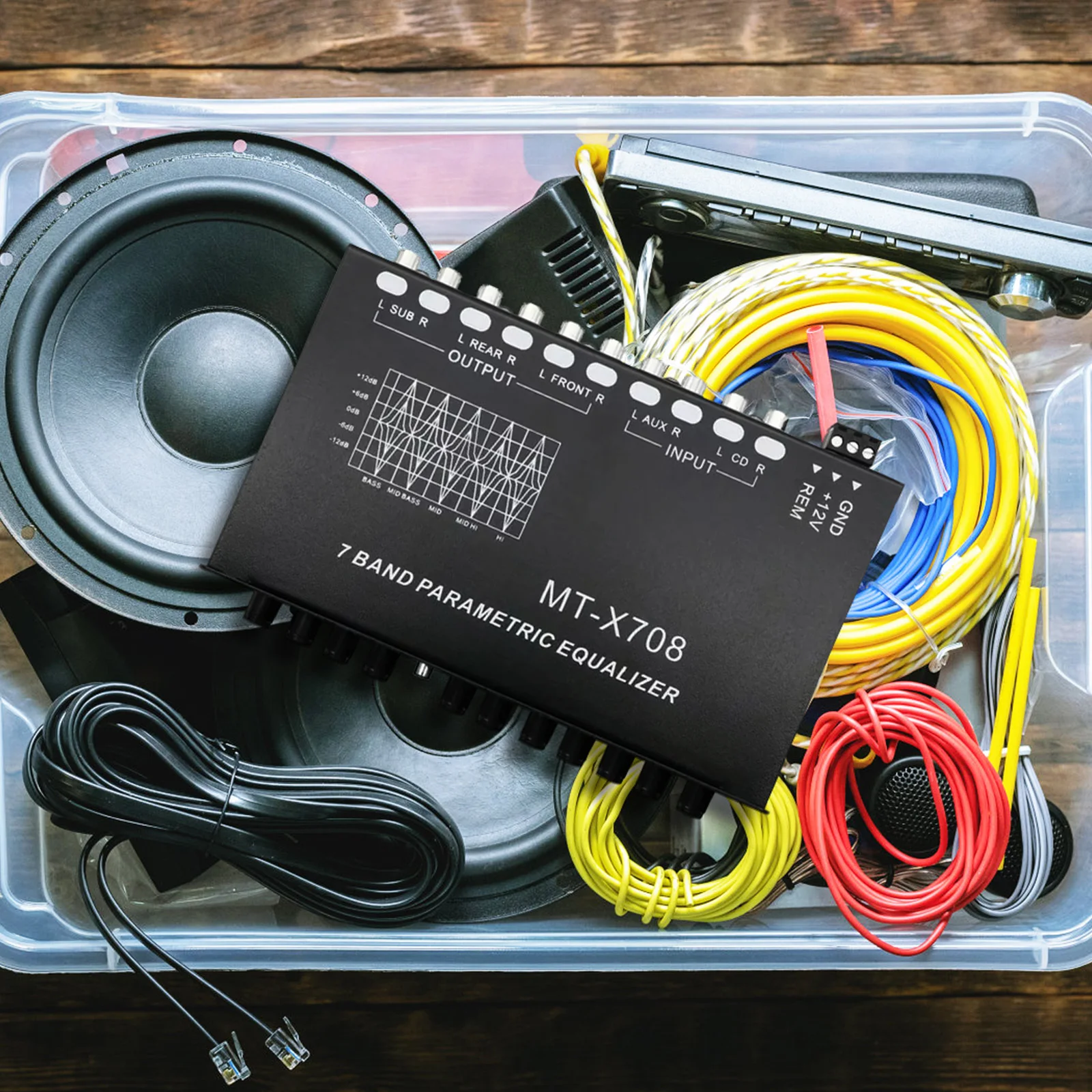 7-Band Car Equalizer Digital Audio Eq Stereo Tone Control for Car Amplifier System Enhanced Sound Precision Tuning
7-Band Car Equalizer Digital Audio Eq Stereo Tone Control for Car Amplifier System Enhanced Sound Precision Tuning