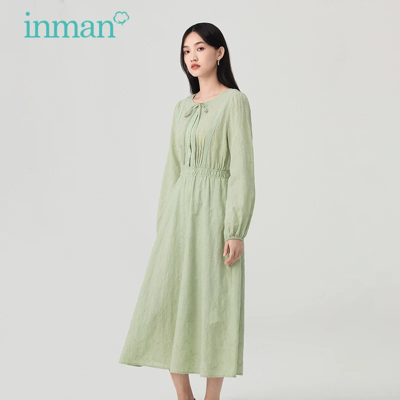 INMAN Spring Autumn Women's Dress Round Collar Fashion Retro Floral Embroidery Dress For Women 2022 Elegant Cotton Female Dress
INMAN Spring Autumn Women's Dress Round Collar Fashion Retro Floral Embroidery Dress For Women 2022 Elegant Cotton Female Dress