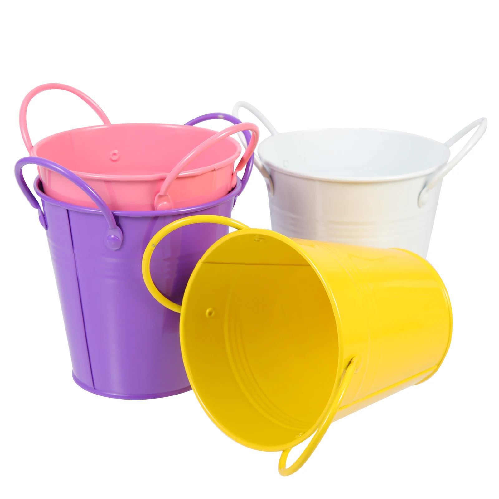 4pcs Double Handle Flower Buckets White Yellow Pink Dark Purple Garden Flower Containers Tabletop Floral Stem Holder
4pcs Double Handle Flower Buckets White Yellow Pink Dark Purple Garden Flower Containers Tabletop Floral Stem Holder