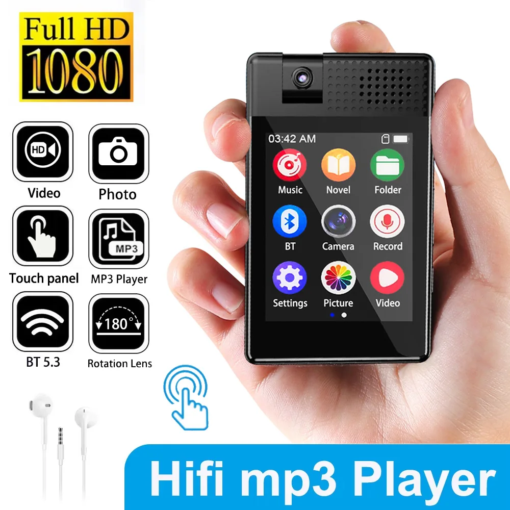 128GB Camera Mp3 Player Bluetooth 5.3 Built-in Speaker MP4 Player 180° Rotating 2.5''Full Touch Screen HIFI MP3 With FM/E-book
128GB Camera Mp3 Player Bluetooth 5.3 Built-in Speaker MP4 Player 180° Rotating 2.5''Full Touch Screen HIFI MP3 With FM/E-book