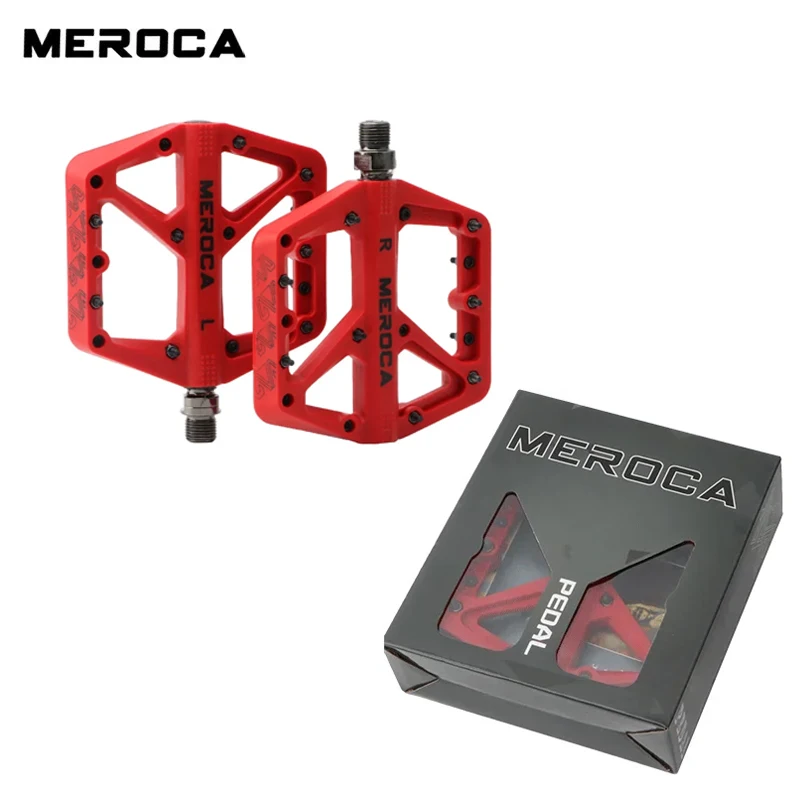 MEROCA MTB Nylon Fiber Pedals: Widened, Sealed Bearings, Ultra - light for Road & BMX Bikes
MEROCA MTB Nylon Fiber Pedals: Widened, Sealed Bearings, Ultra - light for Road & BMX Bikes