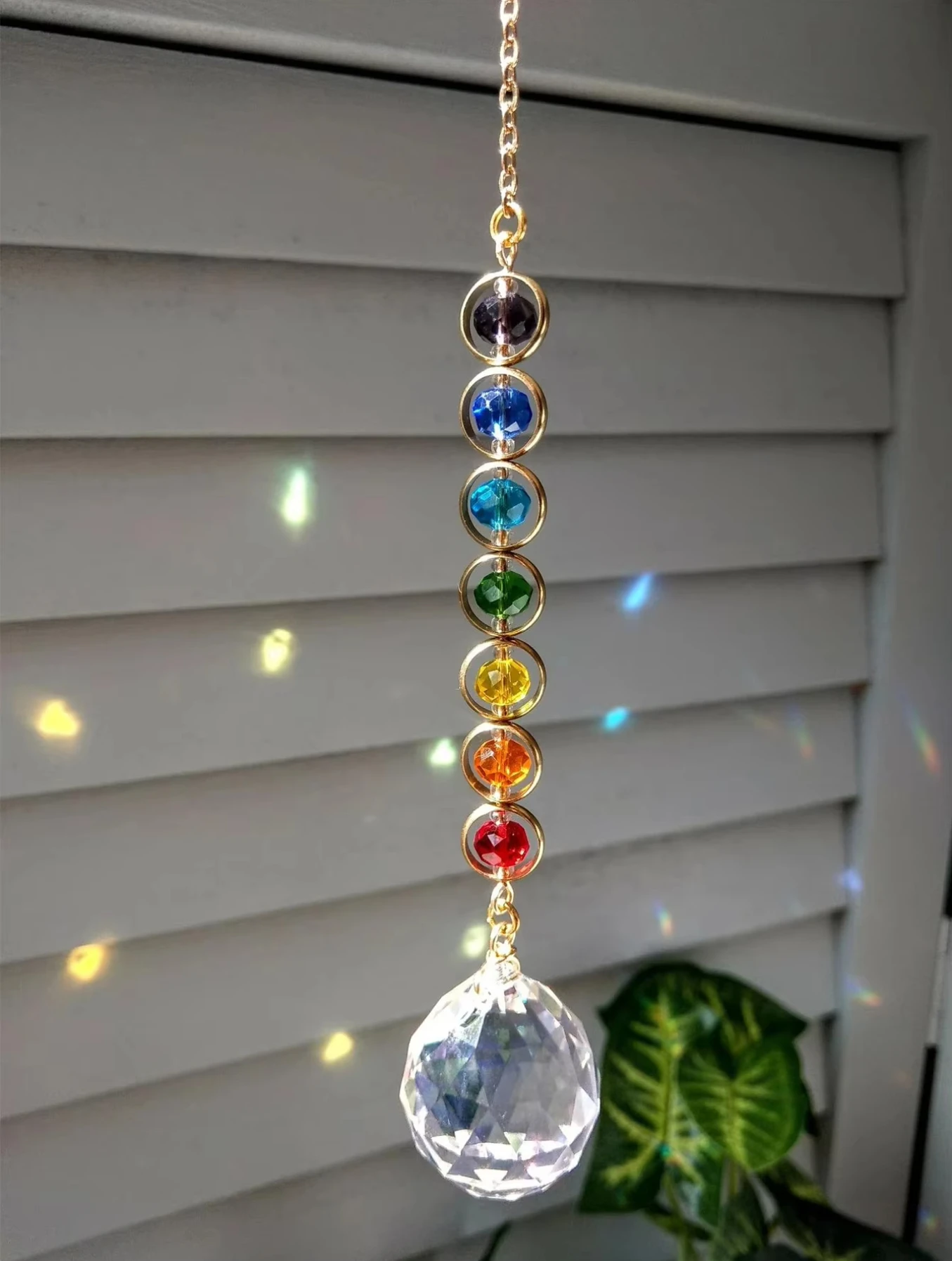 1pc Crystal Suncatcher Mobile Meditation Home Decor Rainbow Maker Prism Suncatcher (Rainbow and Fantasy)
1pc Crystal Suncatcher Mobile Meditation Home Decor Rainbow Maker Prism Suncatcher (Rainbow and Fantasy)