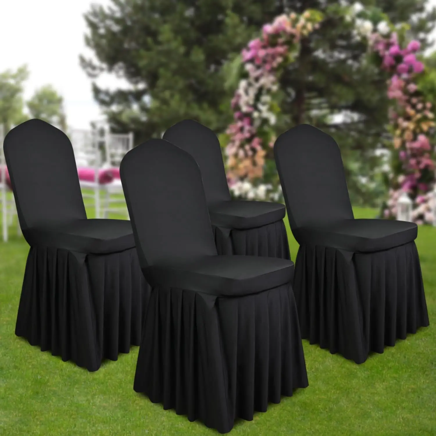 4 Pa Bla Chair Covers With Skirt | Super Fit Spandex Seat Protector | For Weddings, Banquets, Dining Rooms, Hotels &
4 Pa Bla Chair Covers With Skirt | Super Fit Spandex Seat Protector | For Weddings, Banquets, Dining Rooms, Hotels &