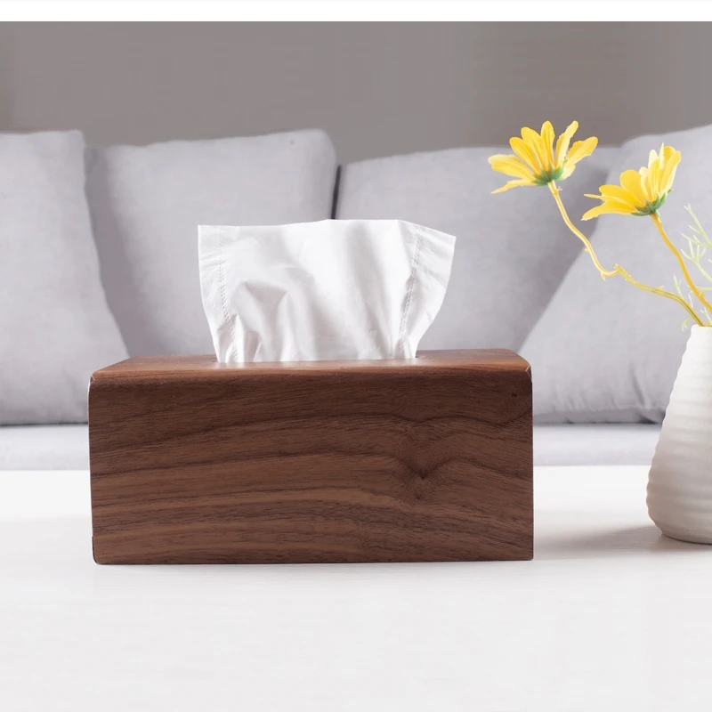 European walnut tissue box living room high-end light luxury solid wood pumping type removable boxes
European walnut tissue box living room high-end light luxury solid wood pumping type removable boxes