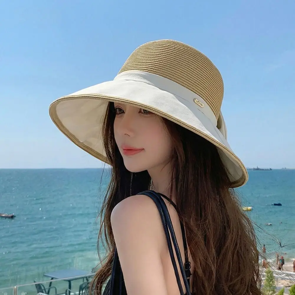 Elegant Large Bow Women Sun Hat Weave Bowknot Straw Hat Wide Brim Breathable Sunscreen Bucket Hat Travel
Elegant Large Bow Women Sun Hat Weave Bowknot Straw Hat Wide Brim Breathable Sunscreen Bucket Hat Travel